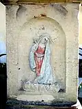 Fabianův kříž, reliéf Bolestné P. Marie