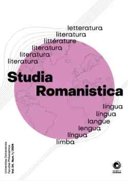Titulní stránka časopisu Studia Romanistica