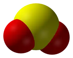 3D model molekuly SO2
