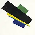 Suprematismus, 18. provedení, 53×53 cm, 1915, Stedelijk Muzeum, Amsterdam