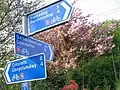 Směrovky Národní sítě cyklotras ve Walesu