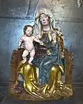 Sv. Anna Samotřetí z kostela Nanebevzetí Panny Marie v Ústí nad Labem (1520), Národní galerie v Praze
