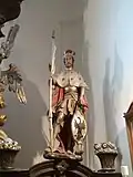 Socha sv. Václava na hlavním oltáři