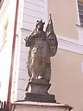 Socha svatého Floriána před farou
