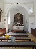 Interiér kaple