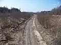 Těleso bývalé důlní dráhy rozchodu 700 mm