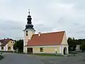 původní zvonice s přistavěnou kovárnou