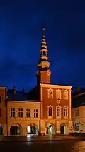 Svitavy (Zwittau) - stará radnice v noci.jpg