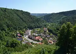 Pohled na Svojanov z hradu