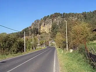 Svojkovské skály od jihu