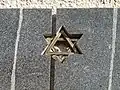Detail hvězdy na pamětní desce
