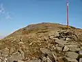 Vrchol Babí hory (1725 m, nejvyšší bod magistrály)