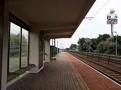 Pohled na zastávku.