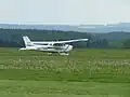 Letiště Tábor ve městě Tábor, Jihočeský kraj, příprava na odlet.
