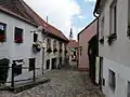 Stinná ulice, pohled na jih směrem k ulici L. Pokorného