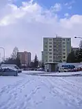 Osmipatrové panelové domy v jižní části sídliště