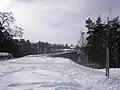 Borovinský most z jeho východního vrchního konce