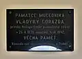 Pamětní deska sv. mučedníka vladyky Gorazda