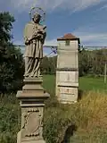 Třebčice, socha svatého Jana Nepomuckého.jpg