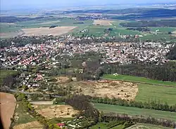 Letecký pohled na Třebechovice pod Orebem