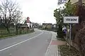 vjezd od polské vesnice Gródczanki