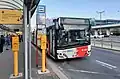 Trolejbus na Letišti Václava Havla v Praze