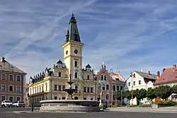 Náměstí T. G. Masaryka s radnicí