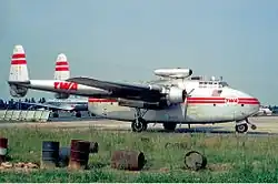 Fairchild C-82 Packet na letišti Paříž-Orly