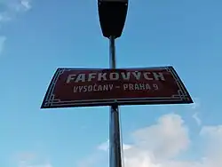 Ulice Fafkových v Praze-Vysočanech