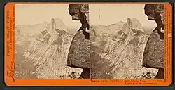 Tacoye, or the Half Dome, from Glacier Point, Yosemite Valley, Mariposa Co