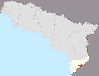 Taglan na mapě
