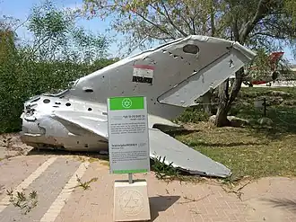 Ocas sestřeleného egyptského MiGu-19