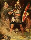 Louis Rhead_ Macbeth, ilustrace z roku 1918.