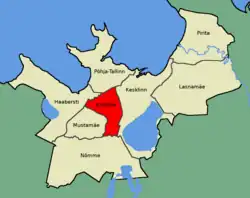 Kristiine na mapě