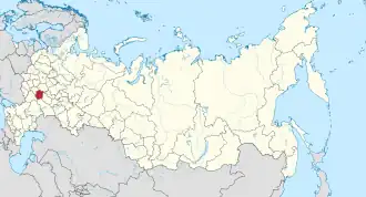 Tambov na mapě