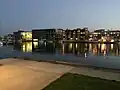 Kristiansand, přístav v noci