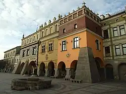 Historické domy na Rynku v centru města