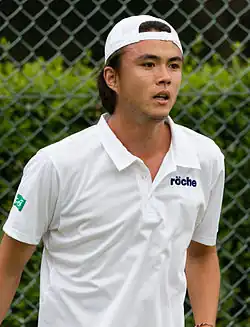 Taró Daniel v kvalifikaci Wimbledonu 2015