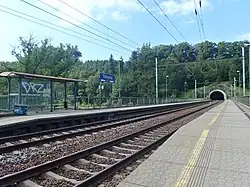Železniční zastávka Tatenice a Tatenický tunel