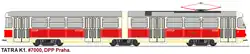 Výkres prototypu tramvaje Tatra K1