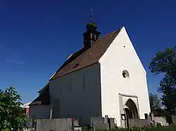 Severozápadní strana kostela
