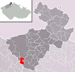 Těchlovice na mapě