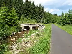 Telčský potok v údolí