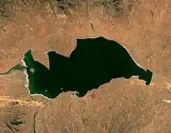 Jezero ze satelitu Sentinel-2 (2021)