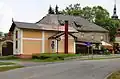 Restaurace u kláštera v Kláštěře