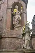 Sochy svatého Norberta a svatého Jana Nepomuckého