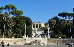 Schodiště z Piazza del Popolo na Pincio