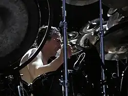 Terry Bozzio při vystoupení se skupinou Fantômas na Quart Festival, Norsko 9. července 2005.