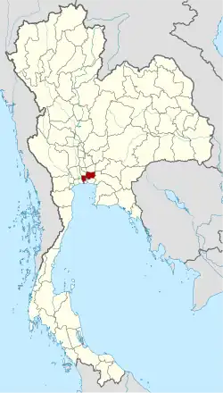 Bangkok na mapě
