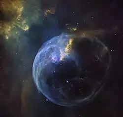 NGC 7635 na snímku z Hubbleova vesmírného dalekohledu